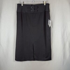 Grace Elements Women's Black Straight Pencil Skirt Rockabilly Pinup Goth 10